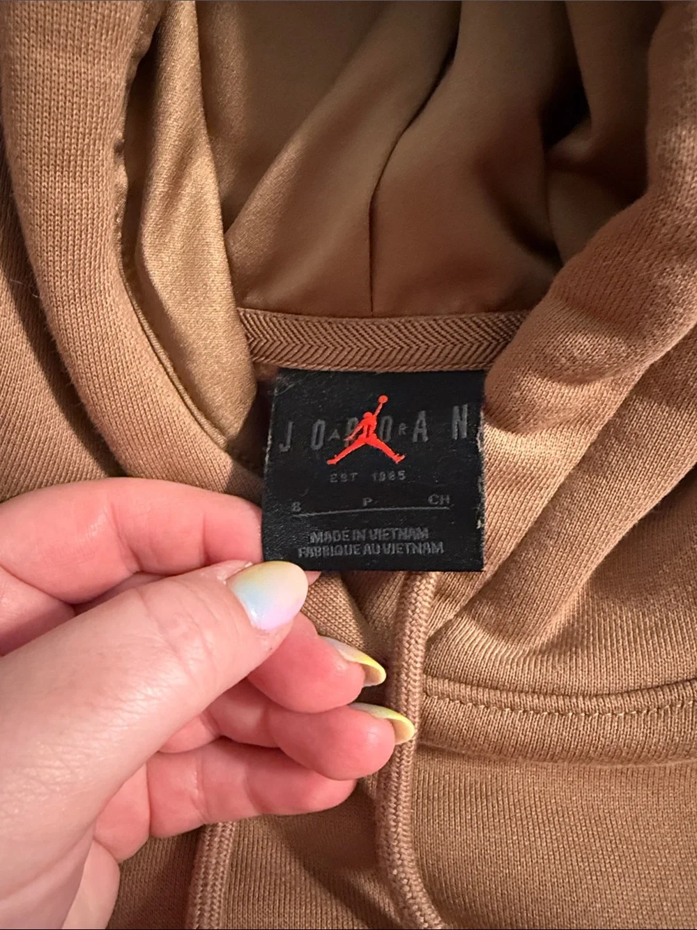 Jordan Men's Crewneck Hoodie in Brown